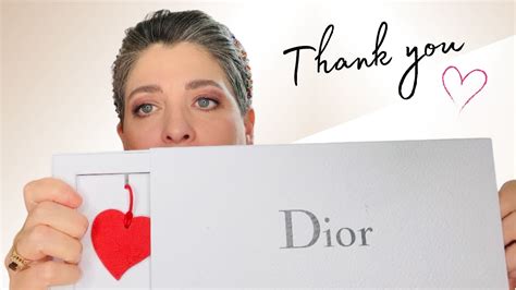 dior gold welcome gift